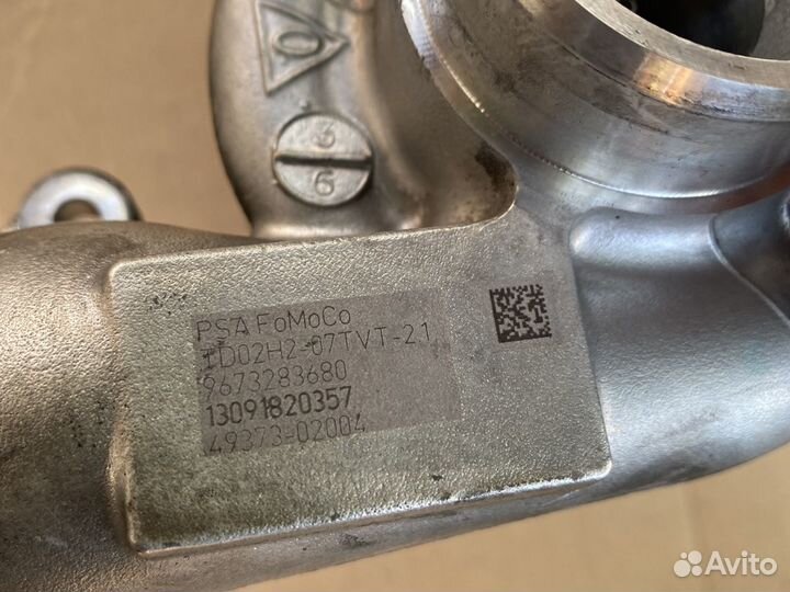 Турбина Ford Fiesta 1.5tdci Пежо 1.6HDI Ситроен