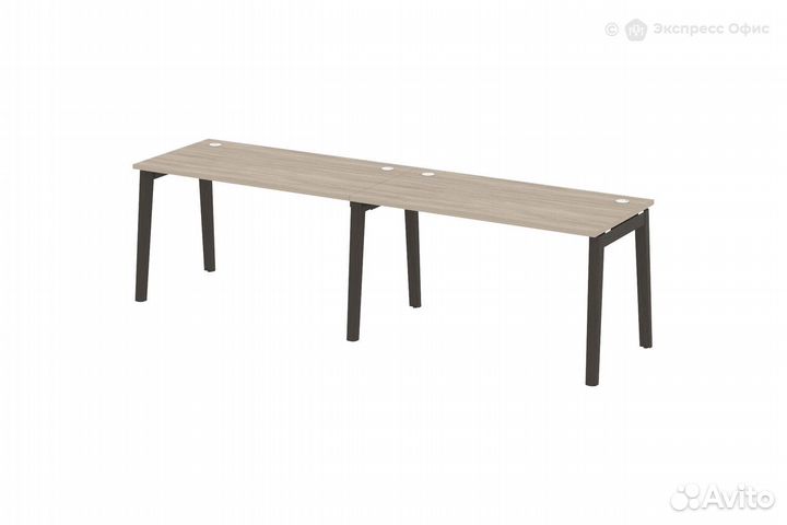 Стол-бенч линейный на деревянных опорях Onix wood