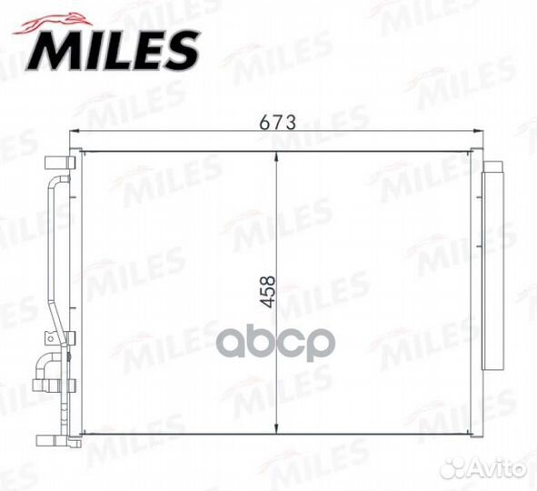 Конденсер chevrolet captiva 2.4/3.2 06- accb153