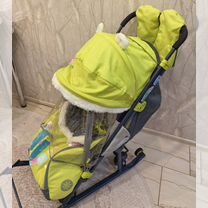 Детские санки коляска nika