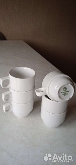 Кофейные чашки, 8штук, без блюдечек