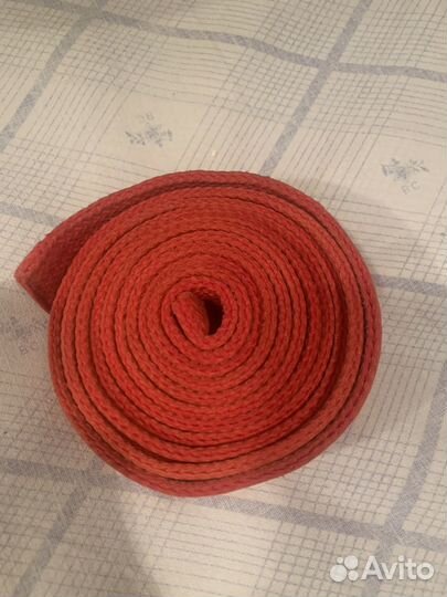 Пояс красный,длина 280