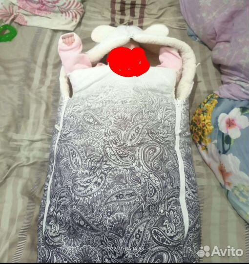 Зимний конверт в коляску