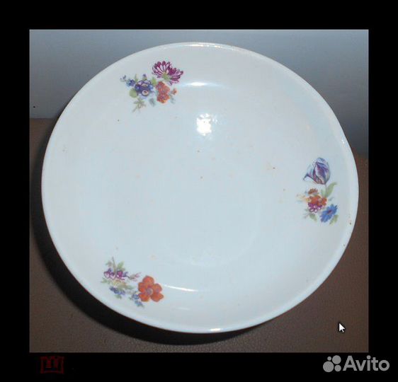 Ваза для фруктов фарфор Дулёво 1953 год. СССР