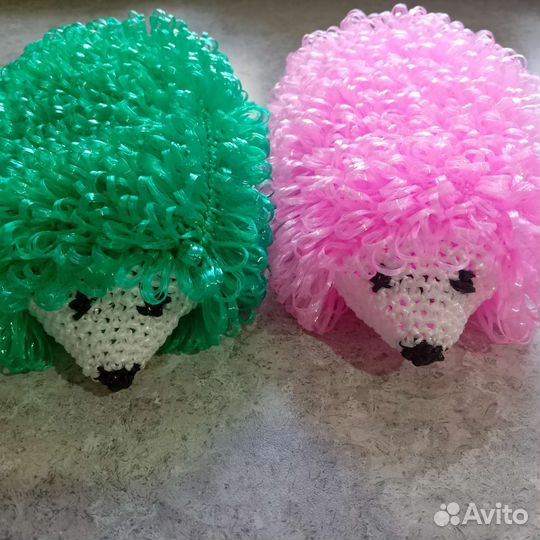 Детские мочалки ручной работы