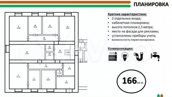 Помещение 166 м²