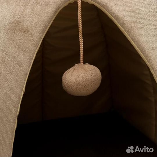 Домик-вигвам с ушками и шариком, 40 х 40 х 37 см