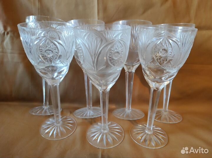 Фужеры и рюмки хрусталь