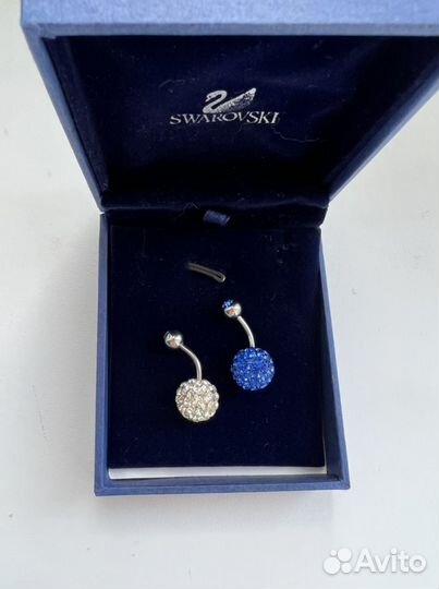 Серьга в пупок Swarovski