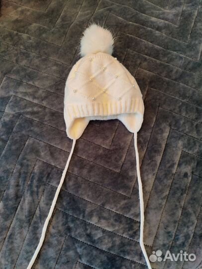 Шапка зимняя для девочки 44-46