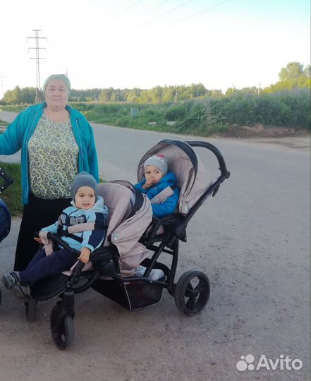 Коляска для двойни bebetto 42