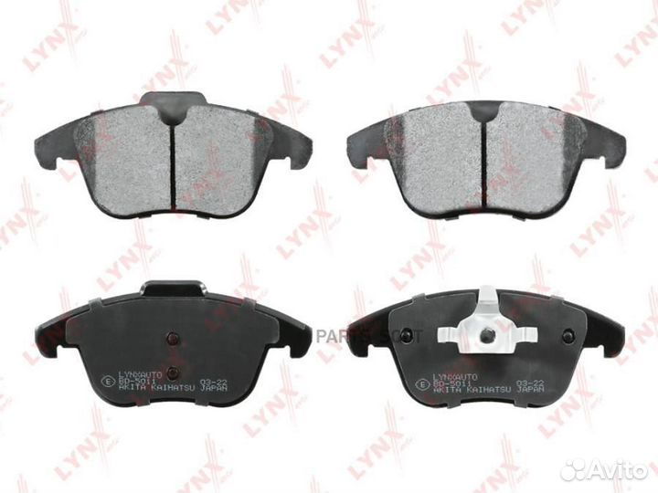 Lynxauto BD5011 Колодки тормозные дисковые перед