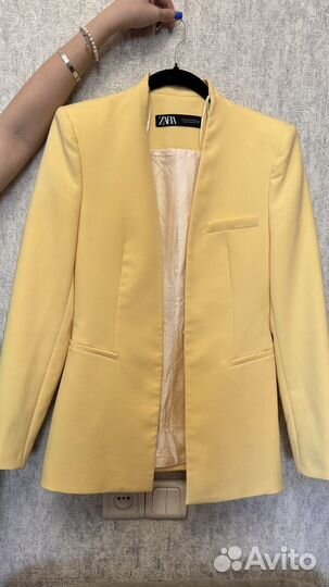 Костюм zara желтый