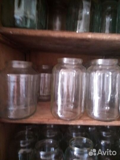 Банки стеклянные 3 литра-17шт, 1.5-34, 1-20