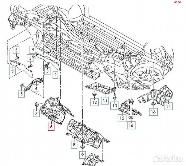 Шумоизоляция Audi A6 C6 (4F2) BDW 2.4I 2005