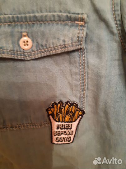 Рубашка джинсовая для девочки 146