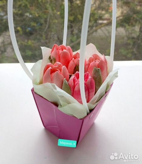 Цветы зефирные, грибочки,корзиночки, мелки