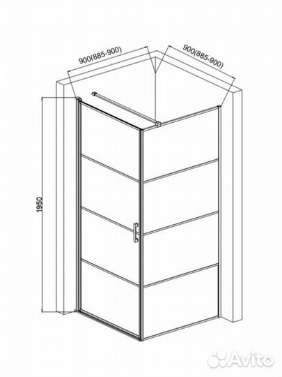 Душевой уголок aquame AQM5215-LH-9