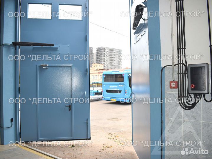 Противопожарные распашные ворота впм