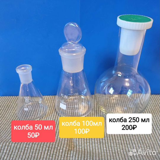 Посуда стеклянная для исследований