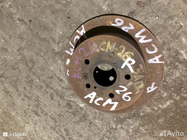 Тормозной диск на toyota ipsum ACM26