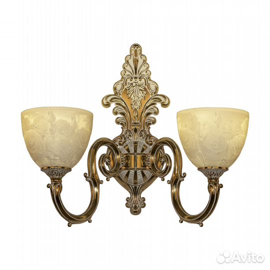 Бра бронзовые 7203B15P/2/210 GW P1 U Rose Bohemia