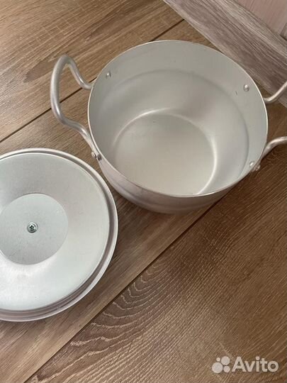 Кастрюля алюминиевая 1,7 л, новая