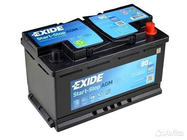 Аккумулятор AGM 80 Exide EK800