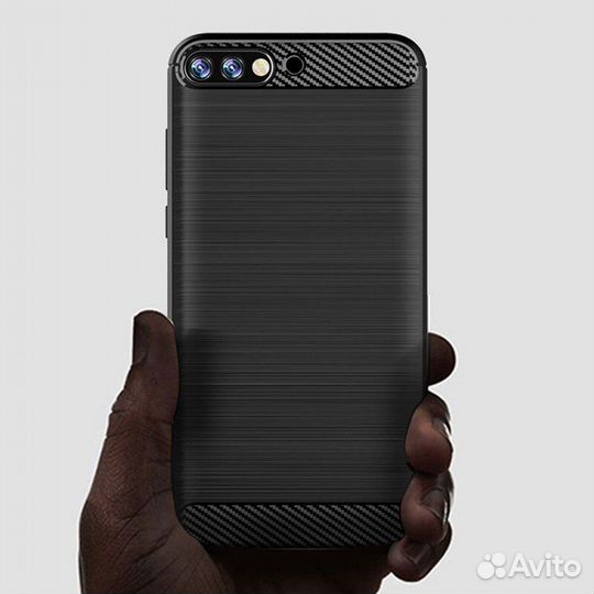 Стильный Чехол-Накладка для Huawei Honor 7c Black