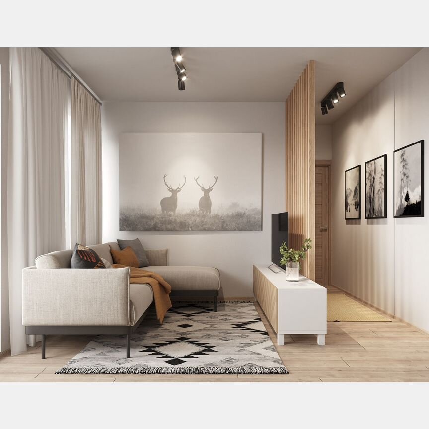 2-к. квартира, 54,5 м², 1/24 эт.