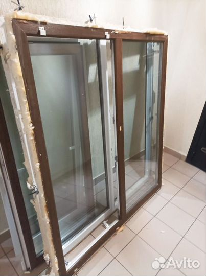 Окна пластиковые бу ш1450*1600-2 шт