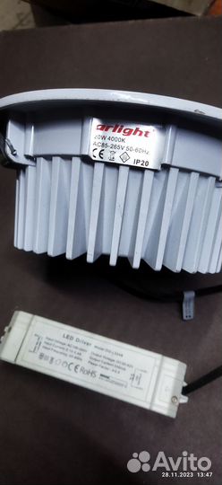 LED светильник встраиваемый