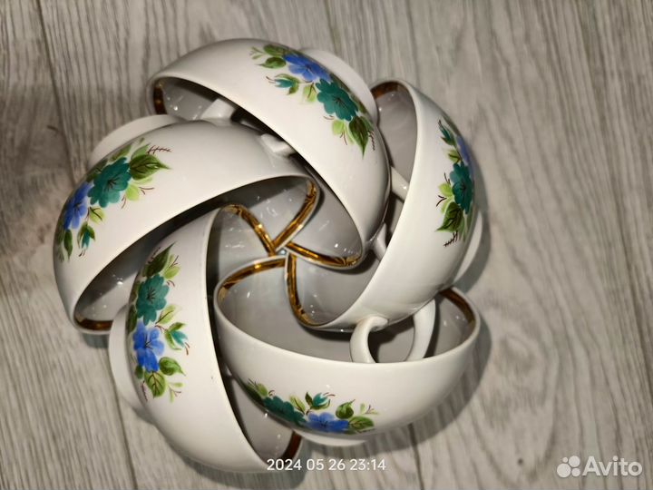 Чайный сервиз СССР 1989 г. Дулево