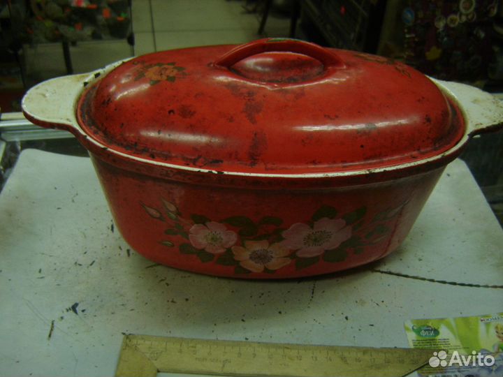 Утятница, 4 литра, клеймо Рыцарь