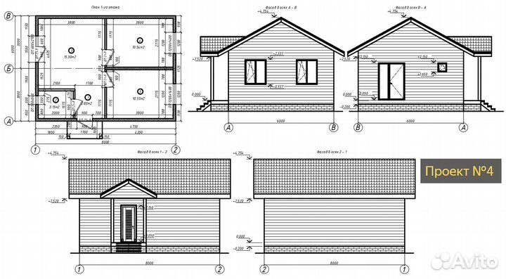 Готовые проекты каркасных домов