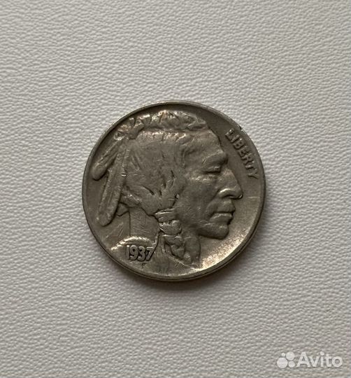 5 центов 1937 США