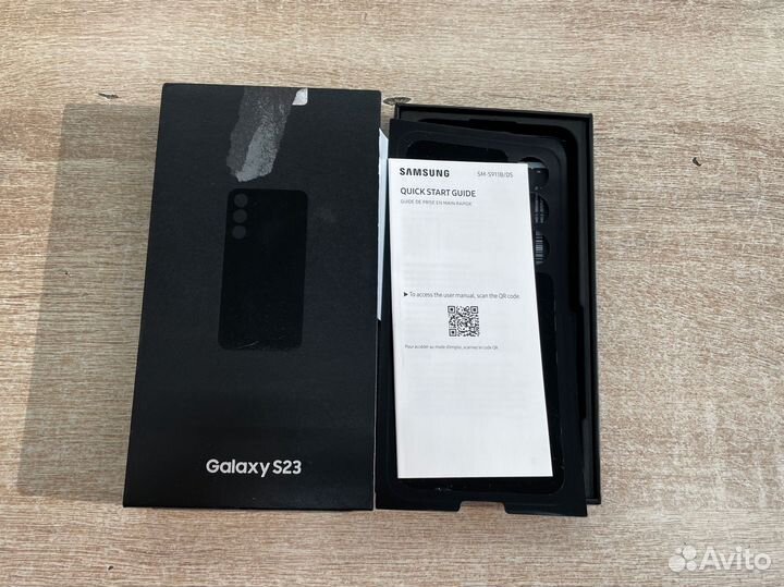 Коробка от Samsund Galaxy S23