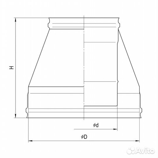 Конус ferrum (430/0,5 мм) Ф200х280