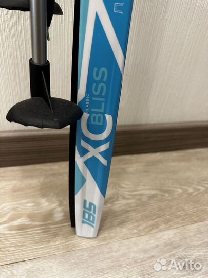 Лыжные ботинки 38 и лыжи с палками nordway fischer