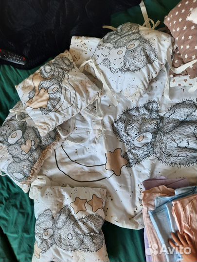 Бортики, одеяло, пелёнки