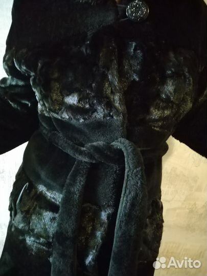 Шуба мутоновая с норкой