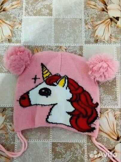 Шапки на девочку осень, зима 2-3 года