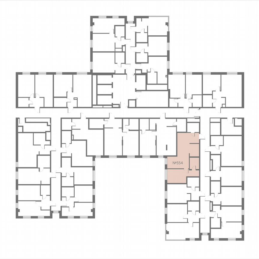 1-к. апартаменты, 46,2 м², 9/13 эт.