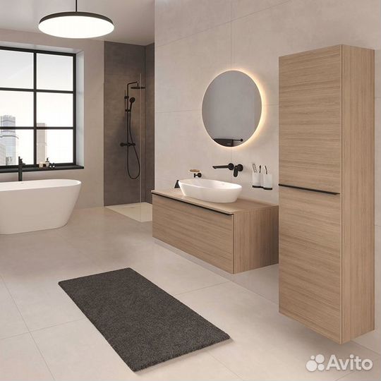 Duravit Shower Systems Душевая система в комплекте с термостатическим смесителем, цвет: чёрный матов