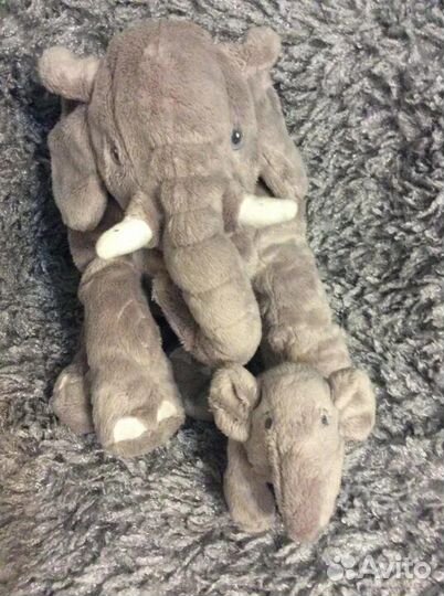 Слон со слоненком игрушки Икеа