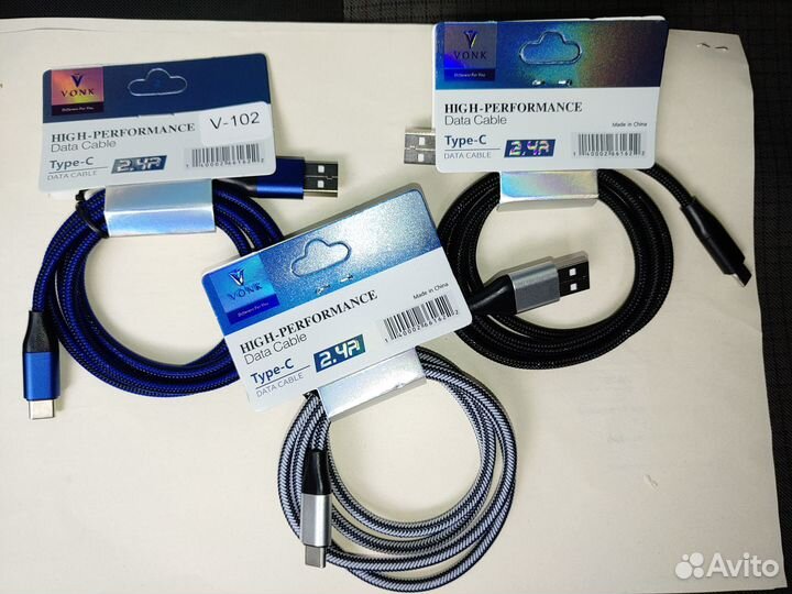 Кабель USB type C для зарядки телефона