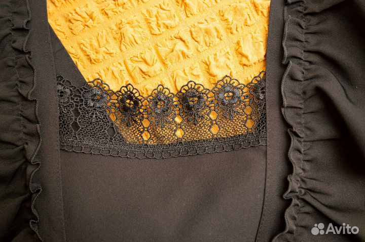 Школьный фартук черный