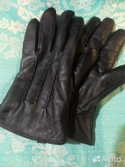 Мужские кожаные перчатки бу