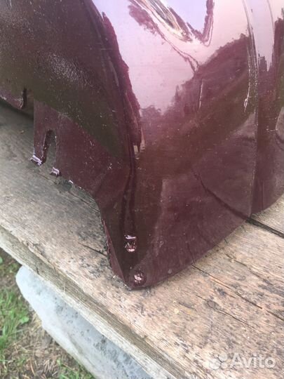 Бампер задний бордовый на ваз 2110