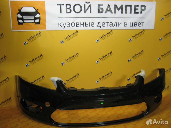 Бампер передний Ford Focus 2 рестайлинг Черный